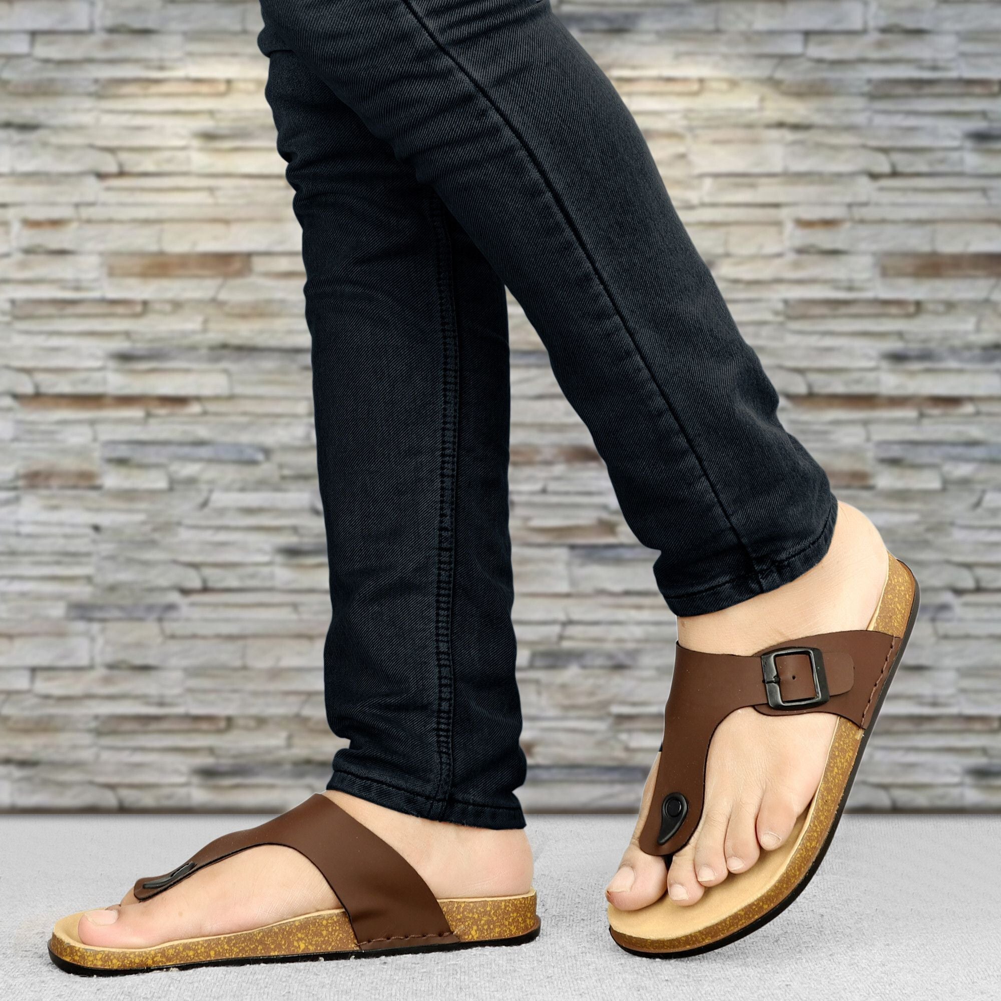 Planet Walk V Coffee Brown Sandals - Side