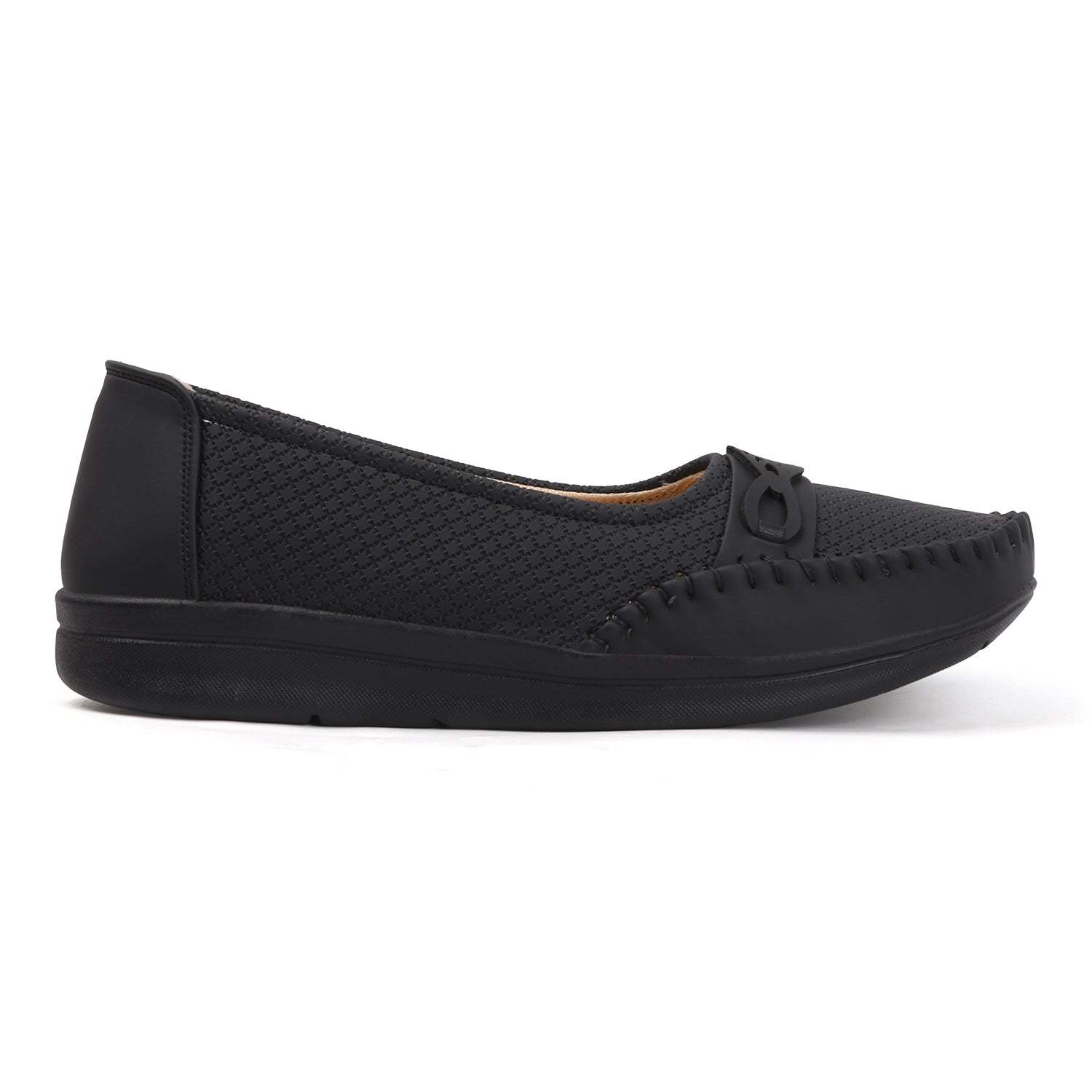 SHOECUBE COMFY 101 Black Loafers - Detail