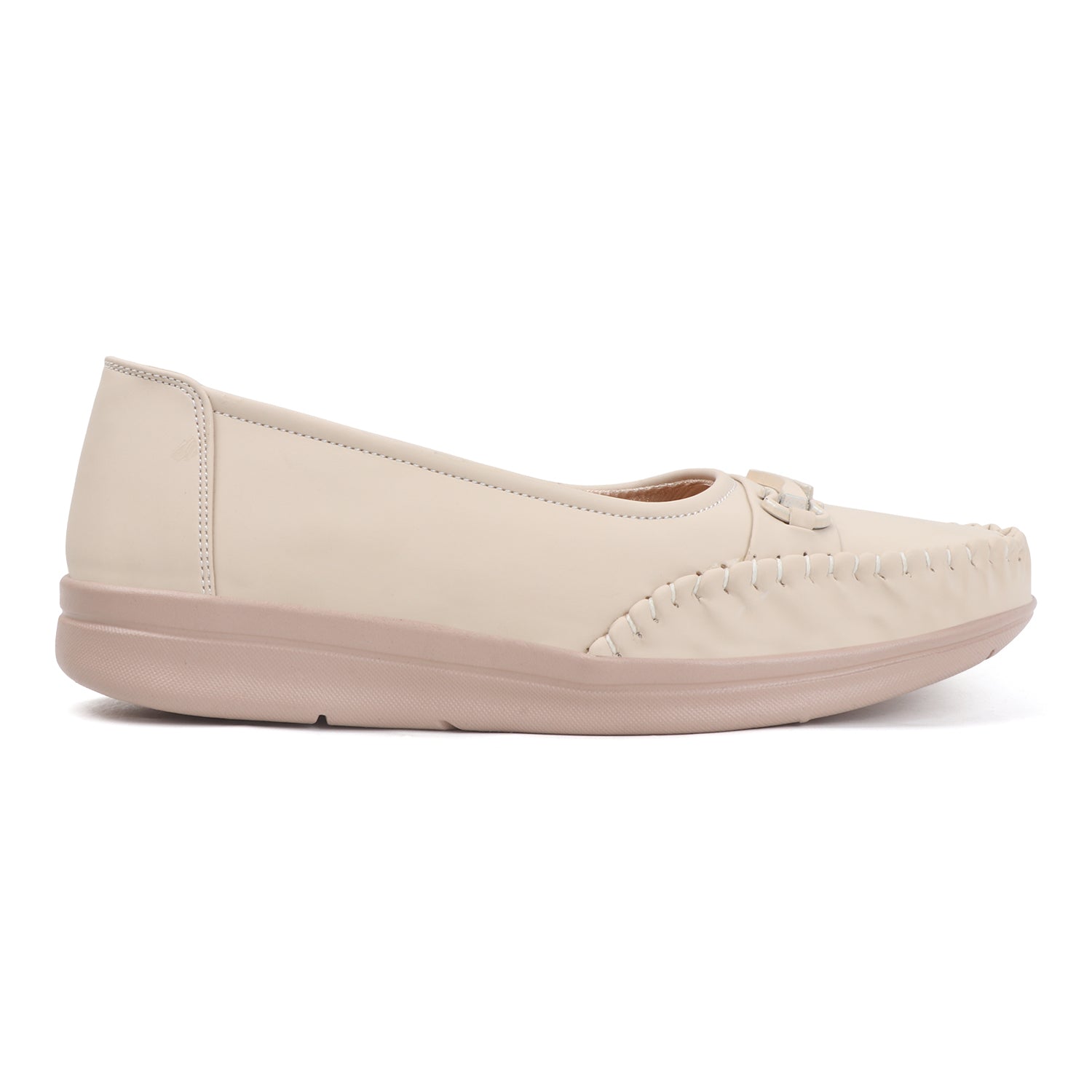 SHOECUBE COMFY 102 Cream Loafers - Detail