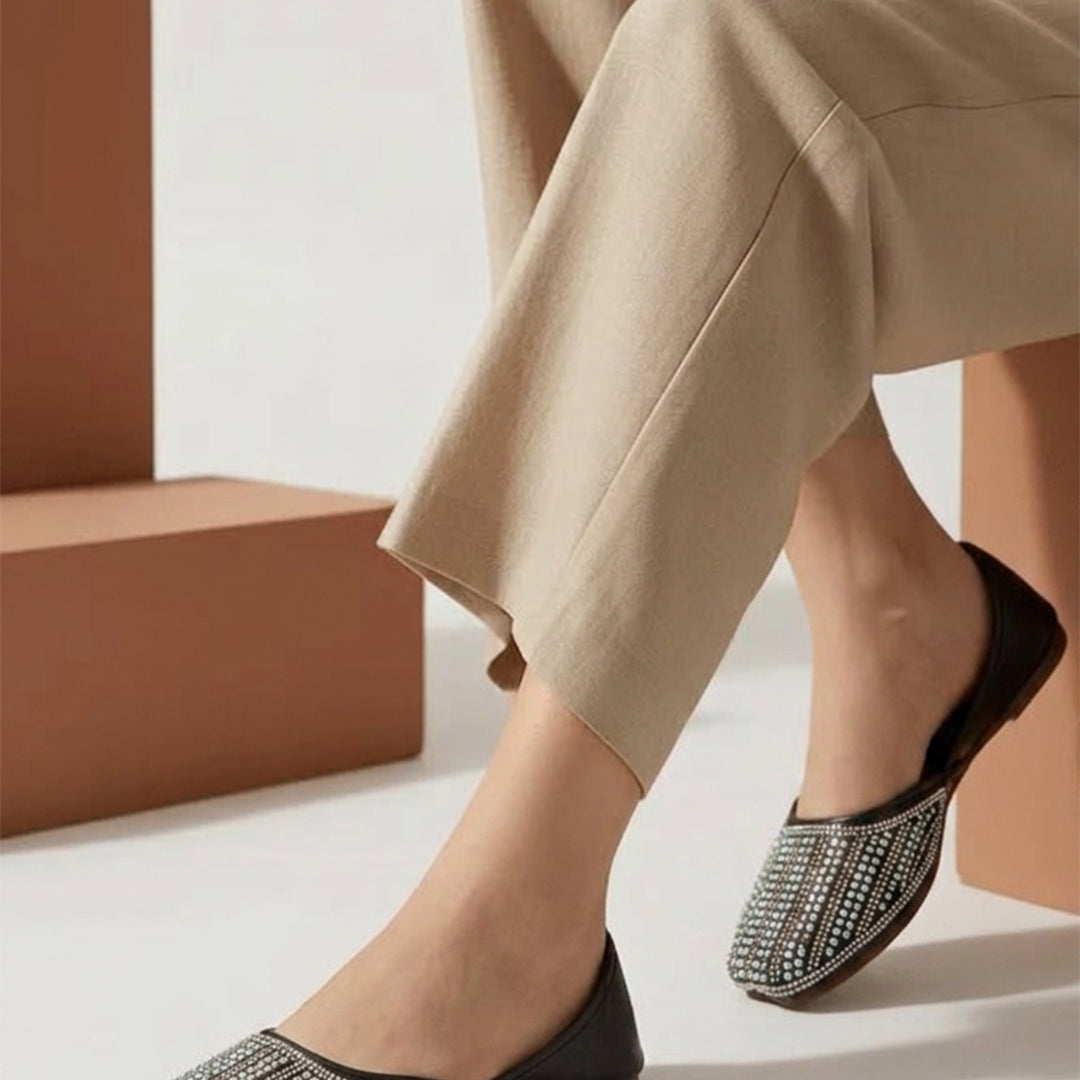 Planet Walk RANI 2137 Black Flats - Side