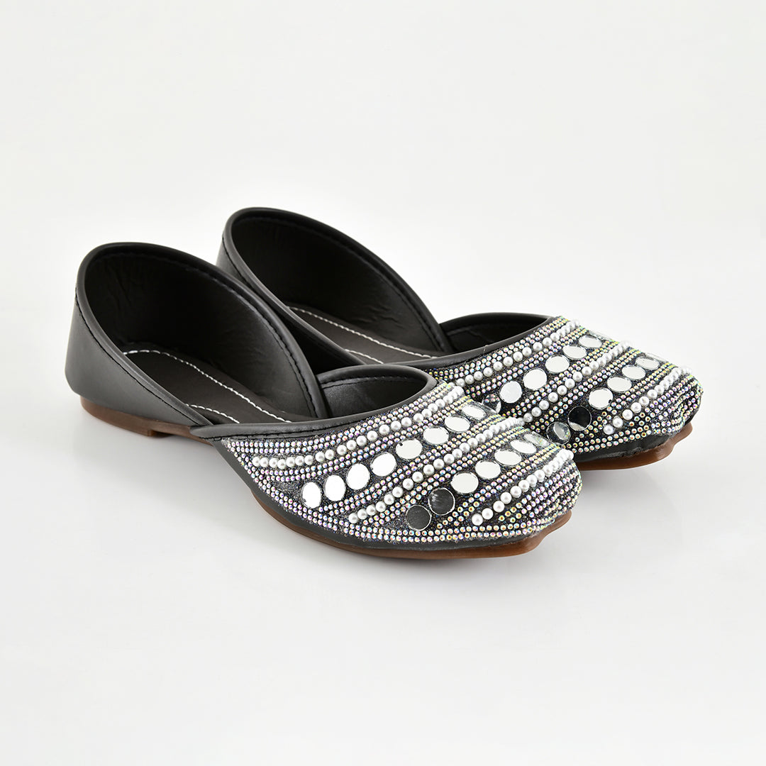 Planet Walk HEER 2116 Black Flats - Detail
