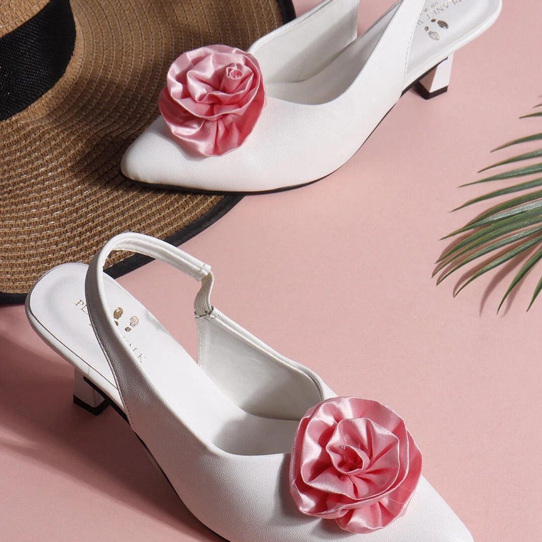 Planet Walk B50 White Heels - Main