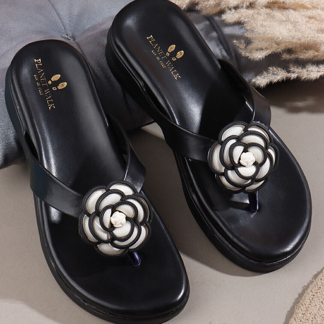 Planet Walk F219 Black Heels - Main