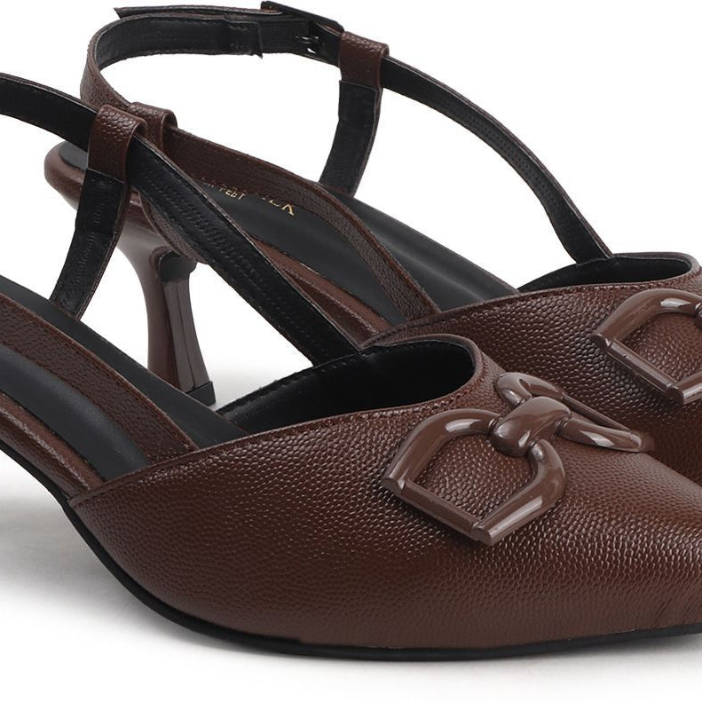 Planet Walk B66 Brown Heels - Detail