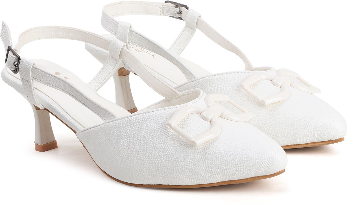 Planet Walk B66 White Heels - Detail