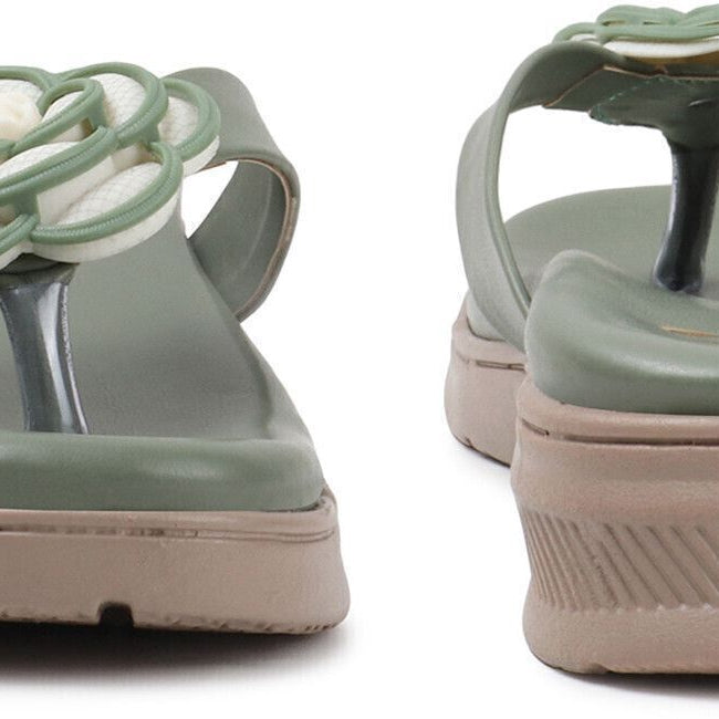 Planet Walk F219 Green Heels - Detail