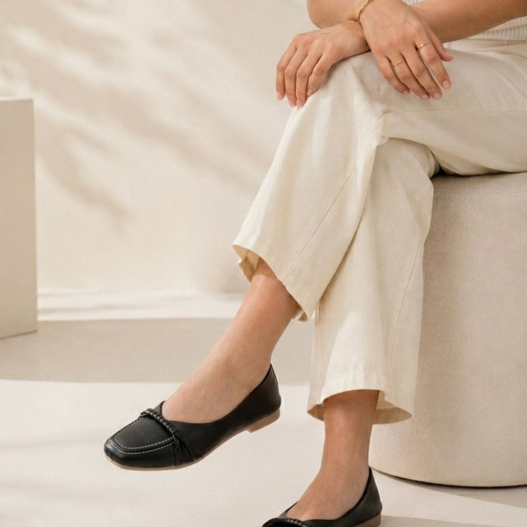 Planet Walk DAISY 2078 Black Flats - Side