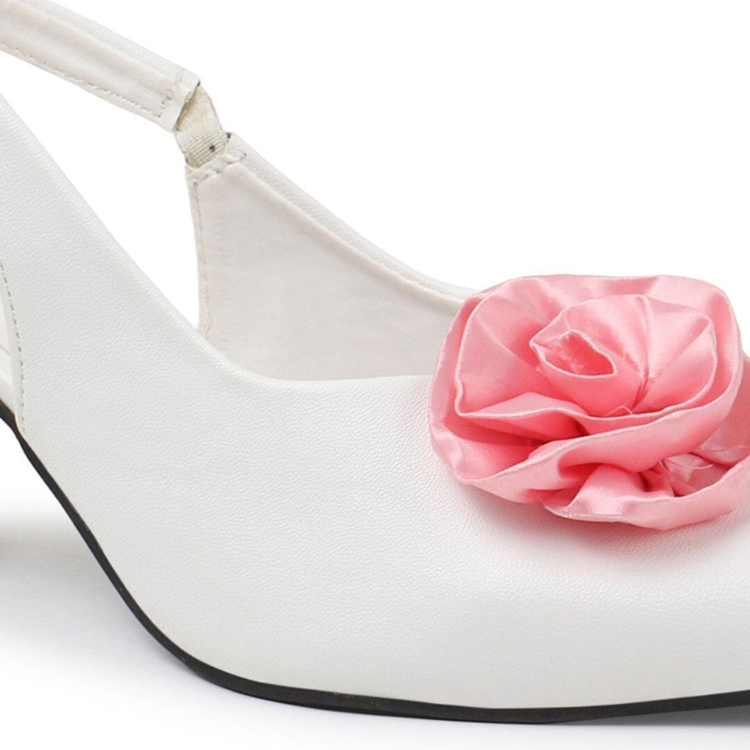 Planet Walk B50 White Heels - Detail