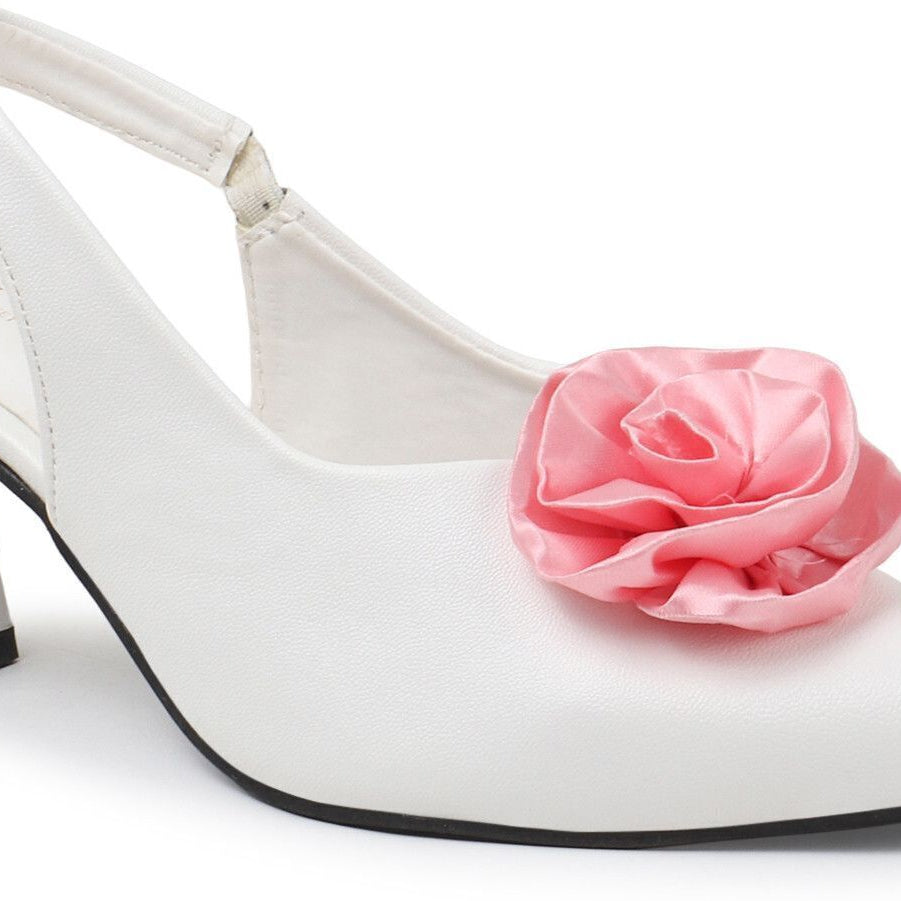 Planet Walk B50 White Heels - Back