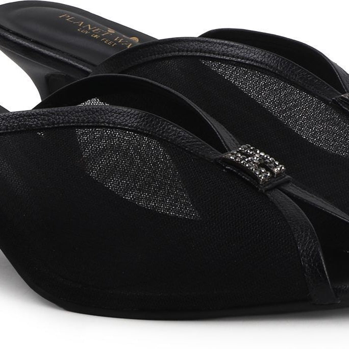 Planet Walk B65 Black Heels - Detail