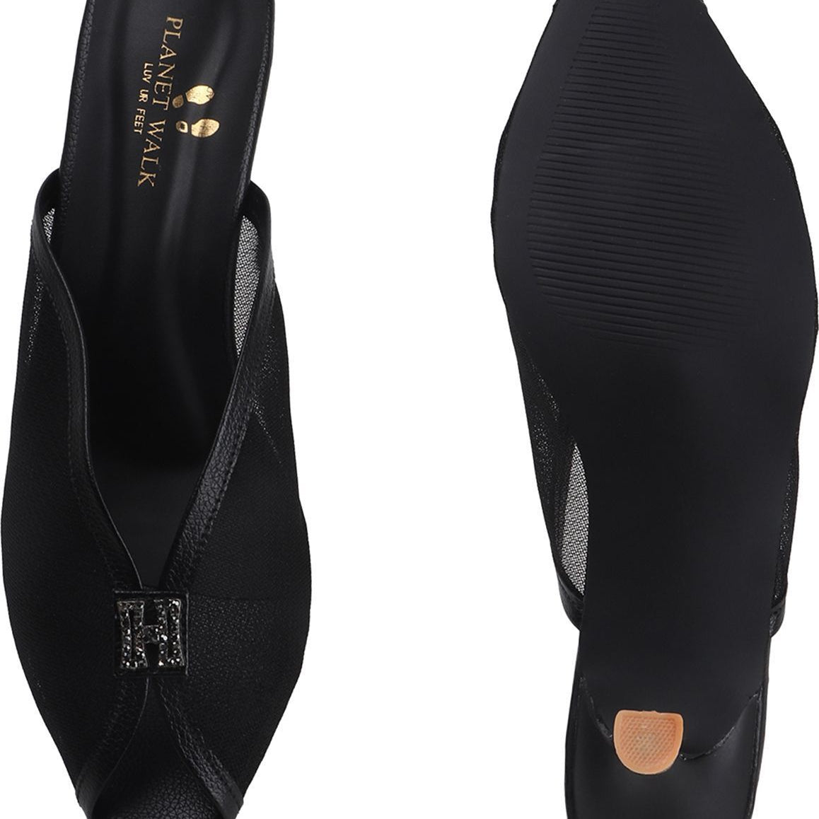 Planet Walk B65 Black Heels - Extra