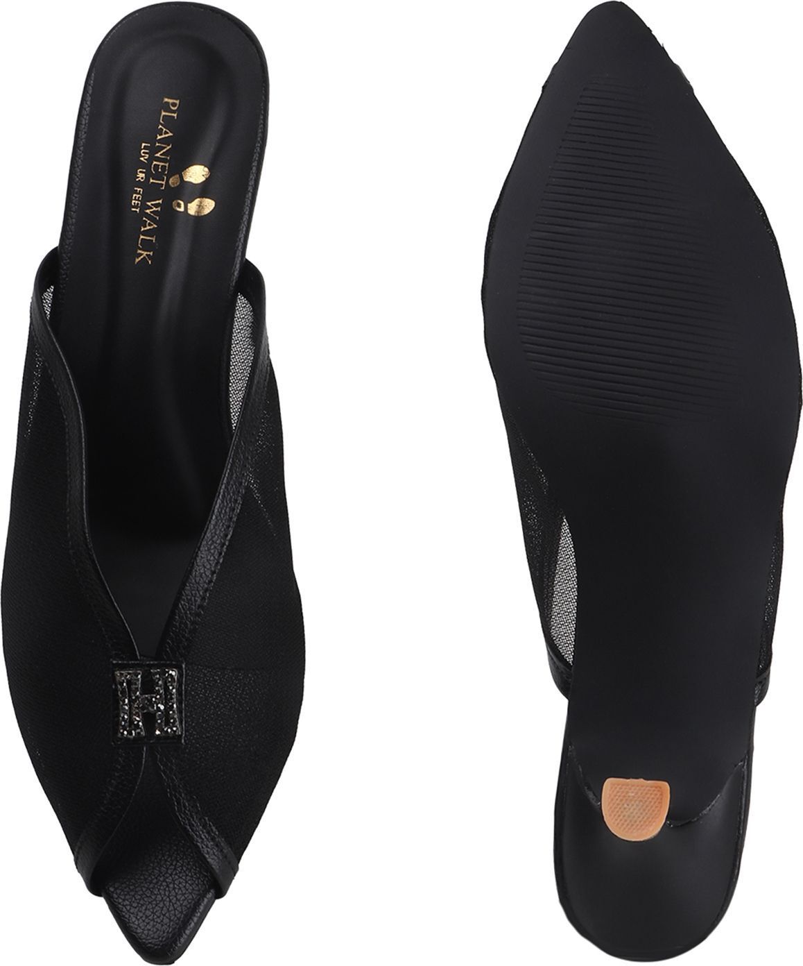 Planet Walk B65 Black Heels - Extra