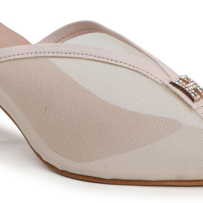 Planet Walk B65 Cream Heels - Back