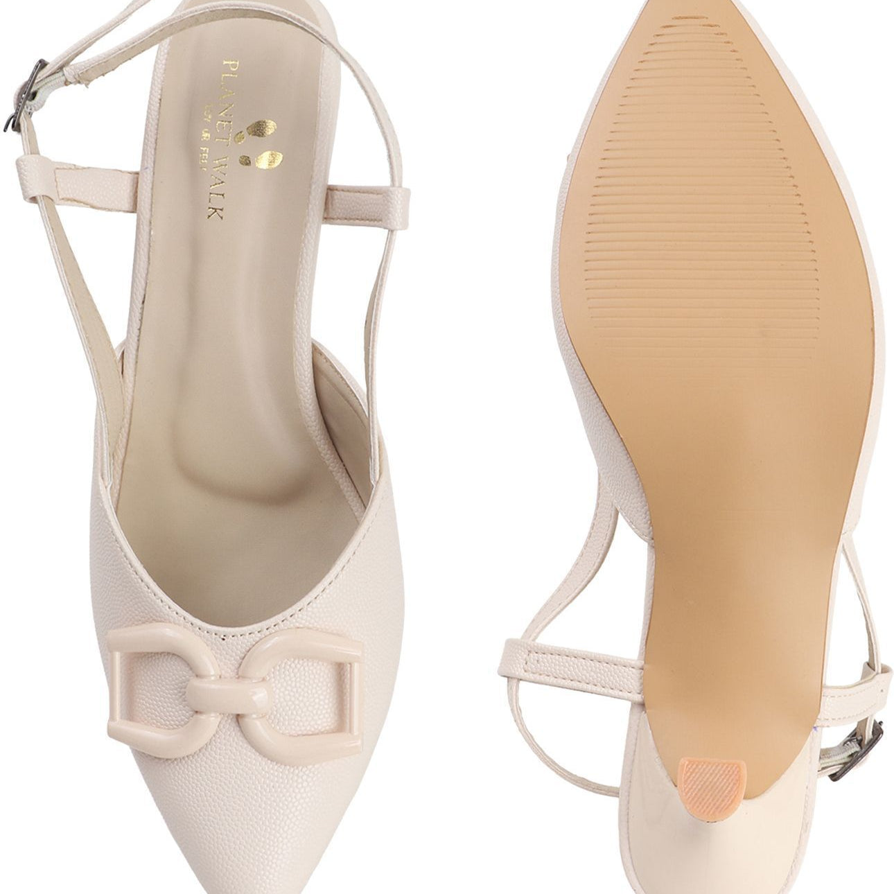 Planet Walk B66 Cream Heels - Extra
