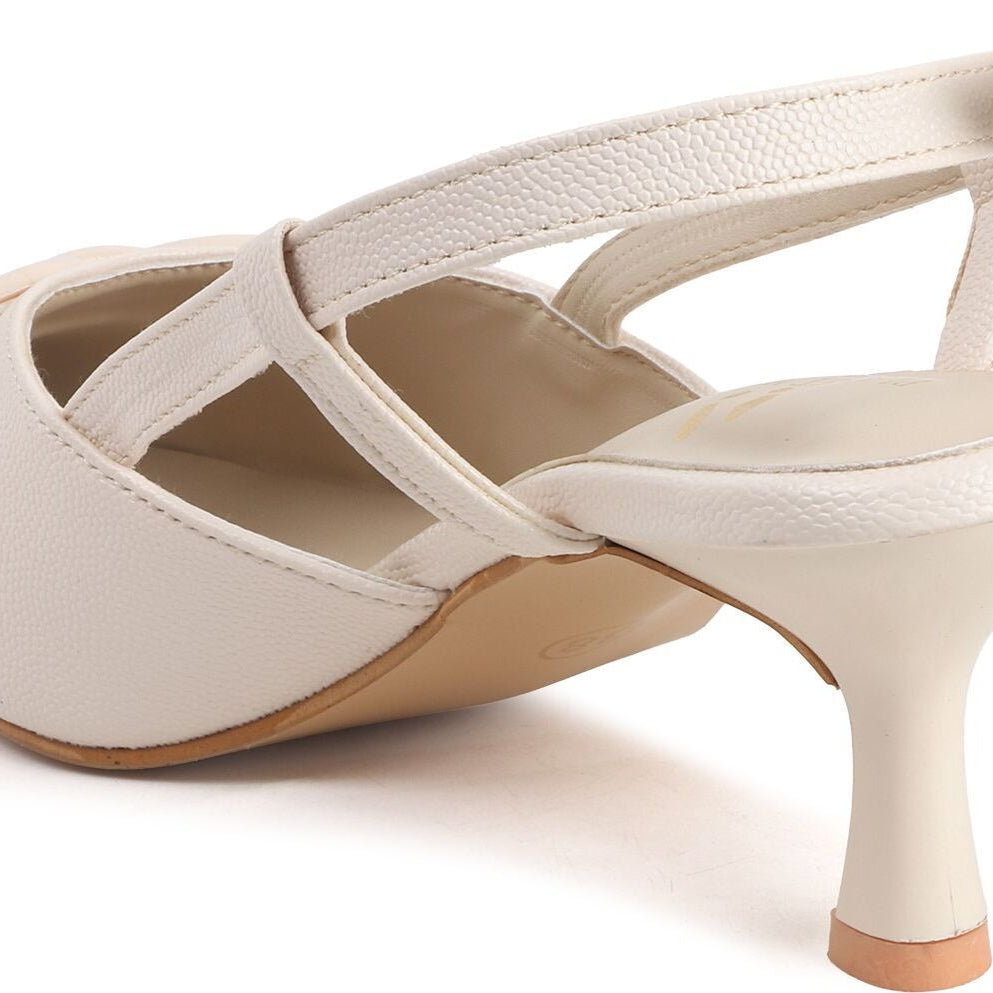 Planet Walk B66 Cream Heels - Lifestyle