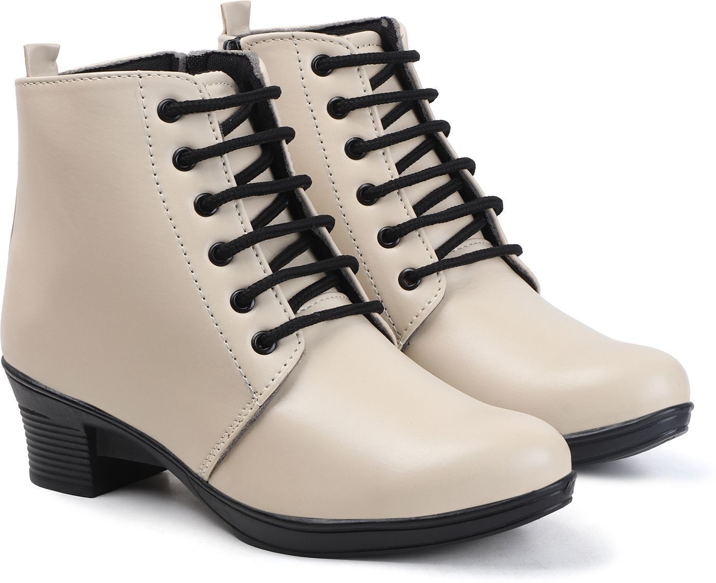 Planet Walk 1898 Cream Boots - Detail