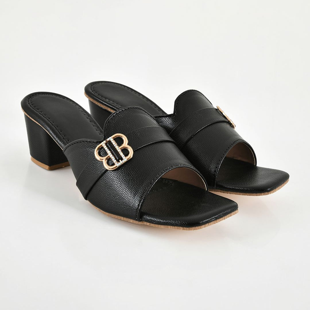 Planet Walk LILY 2154 Black Heels - Detail