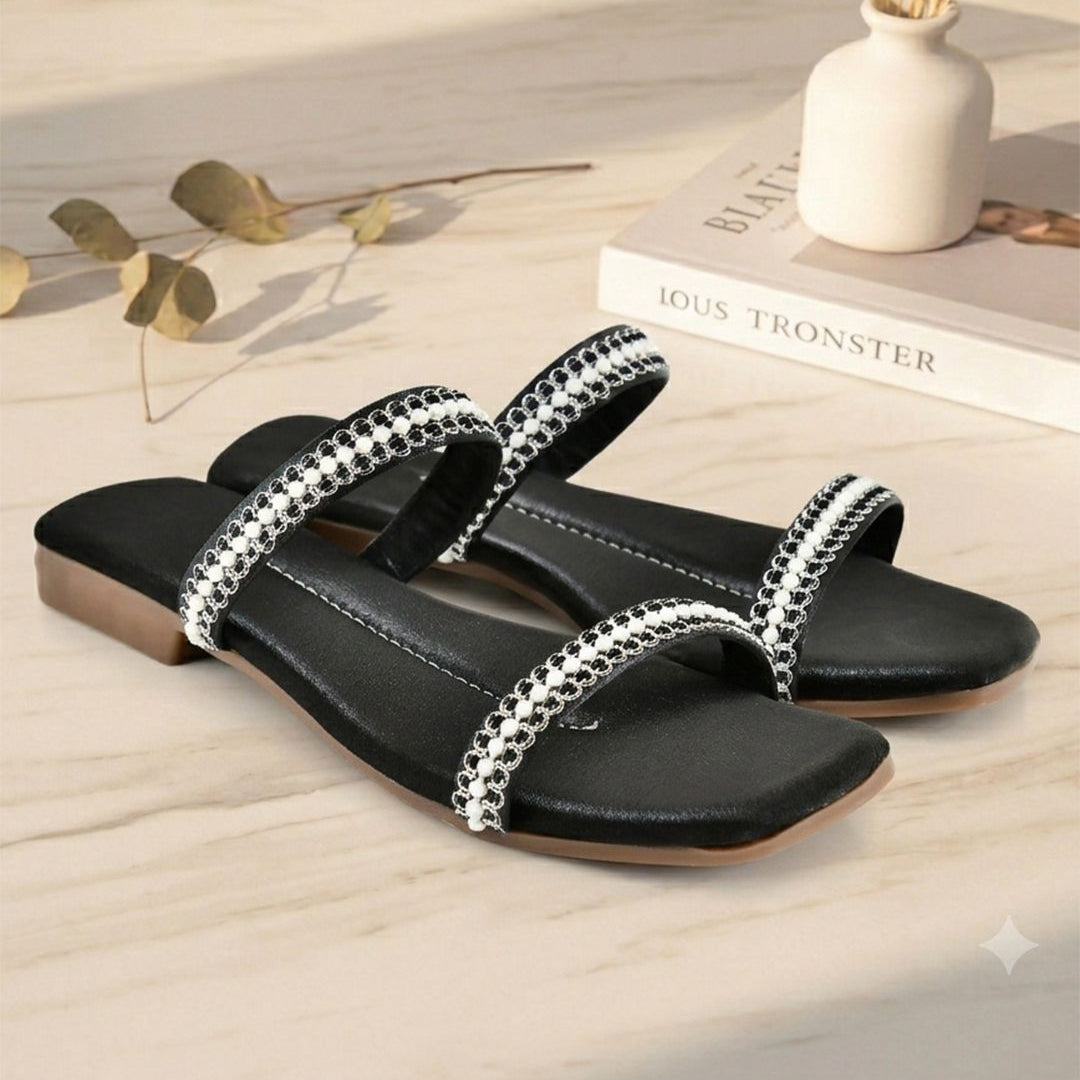 Planet Walk PEARL 2168 Black Flats - Main