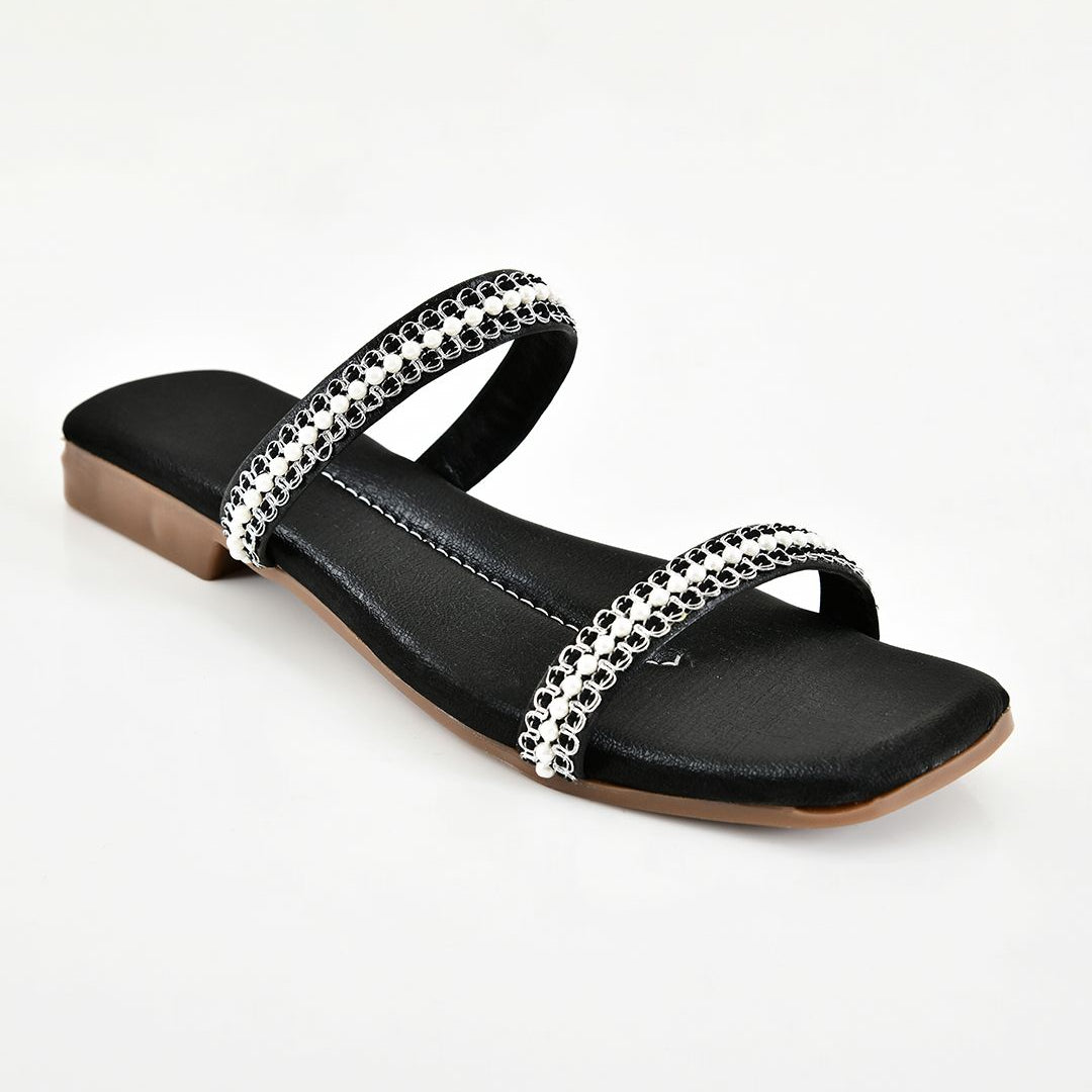 Planet Walk PEARL 2168 Black Flats - Back