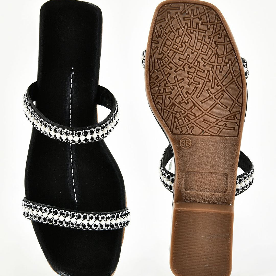 Planet Walk PEARL 2168 Black Flats - Extra