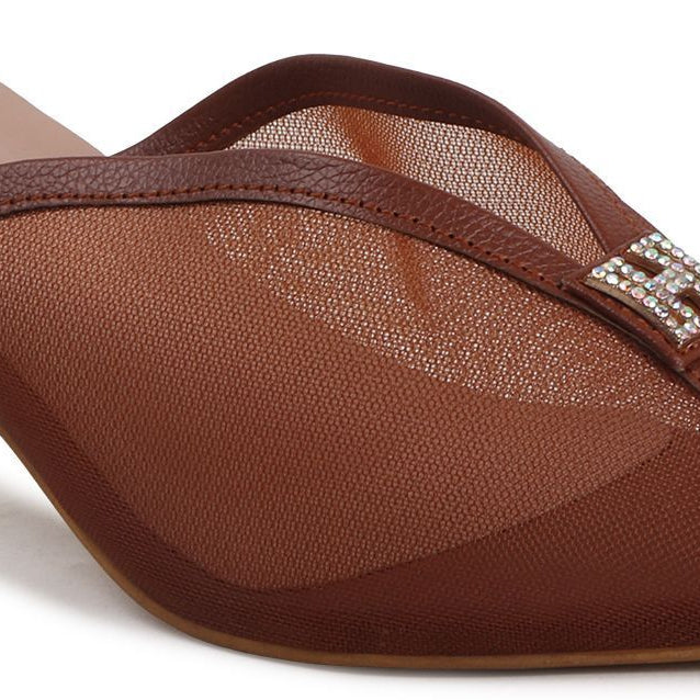 Planet Walk B65 Tan Heels - Back