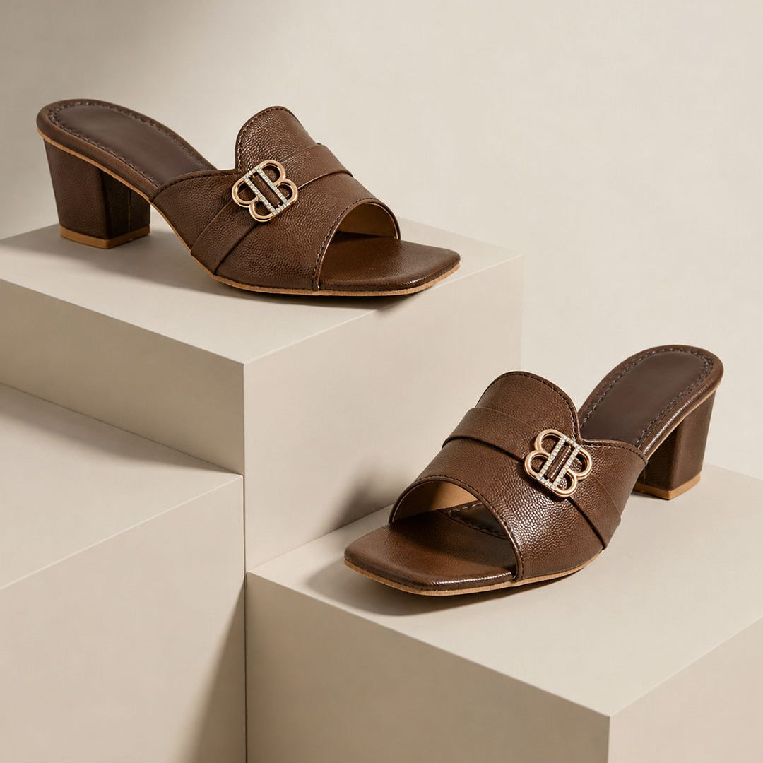 Planet Walk LILY 2154 Brown Heels - Main