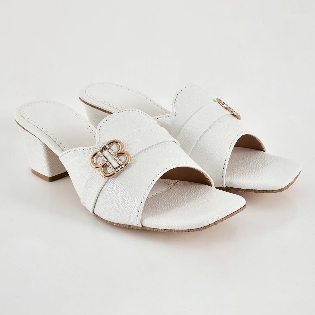 Planet Walk LILY 2154 White Heels - Detail