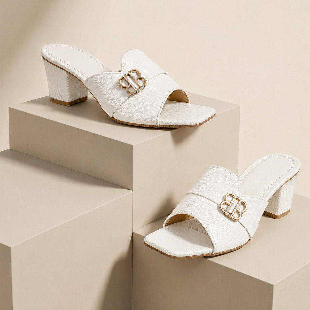 Planet Walk LILY 2154 White Heels - Main