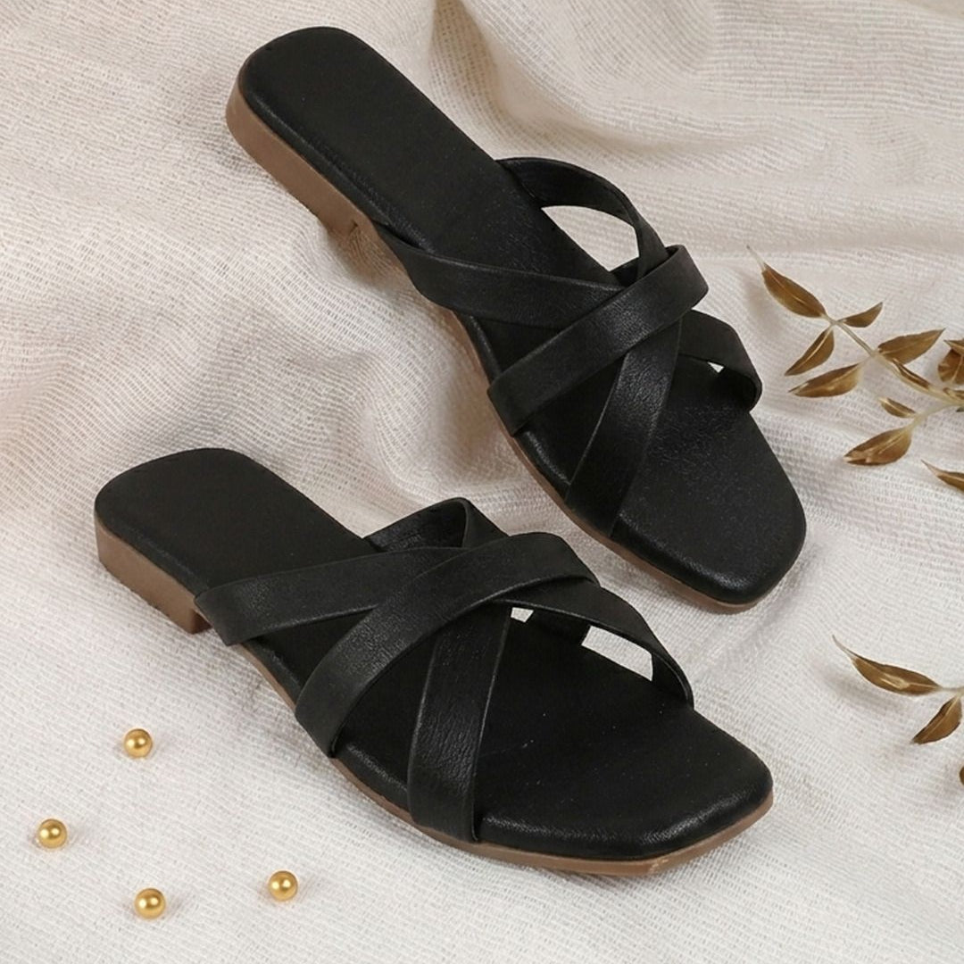 Planet Walk NORA 2107 Black Flats - Main