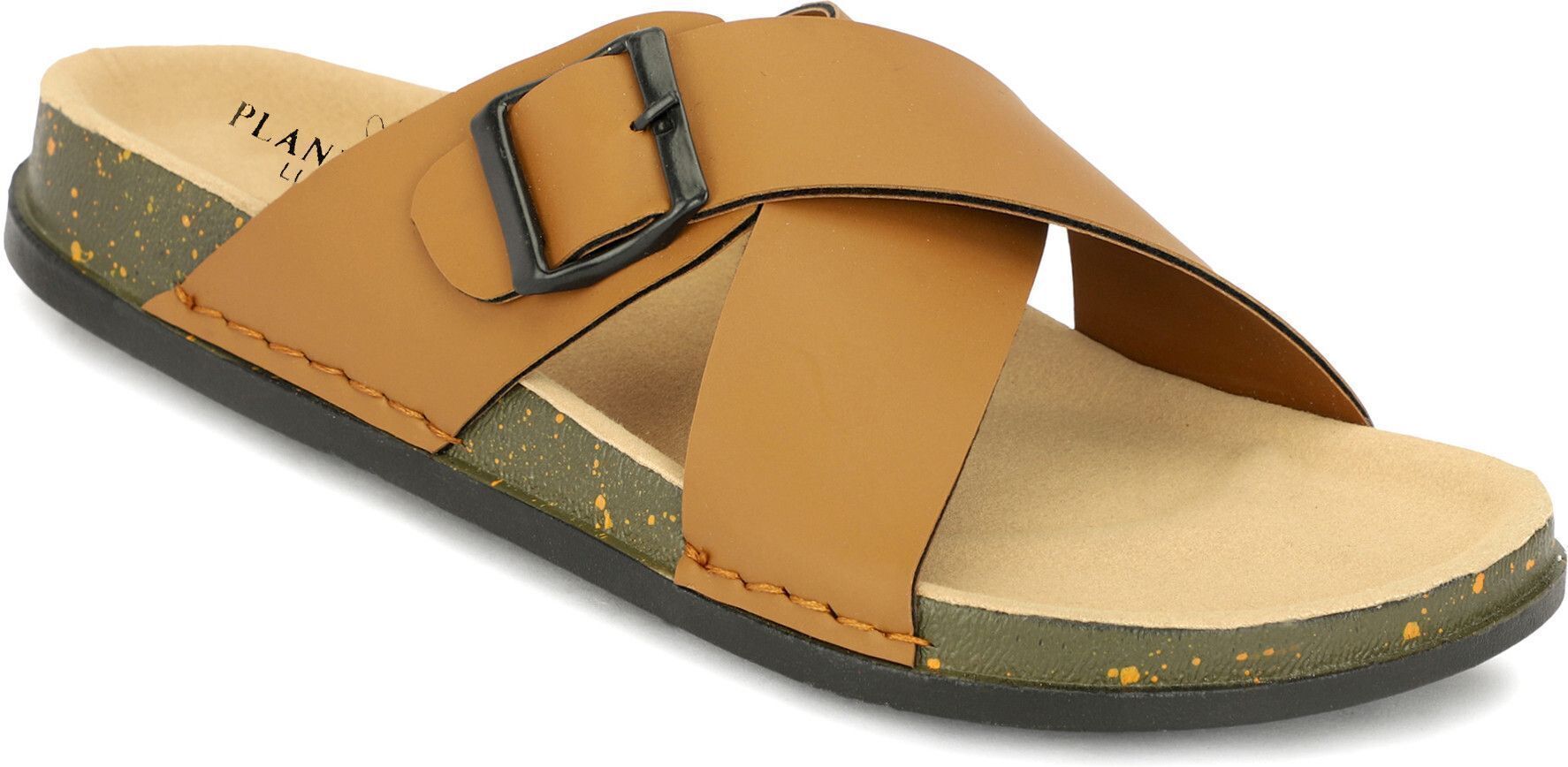 Planet Walk CROSS Tan Sandals - Back