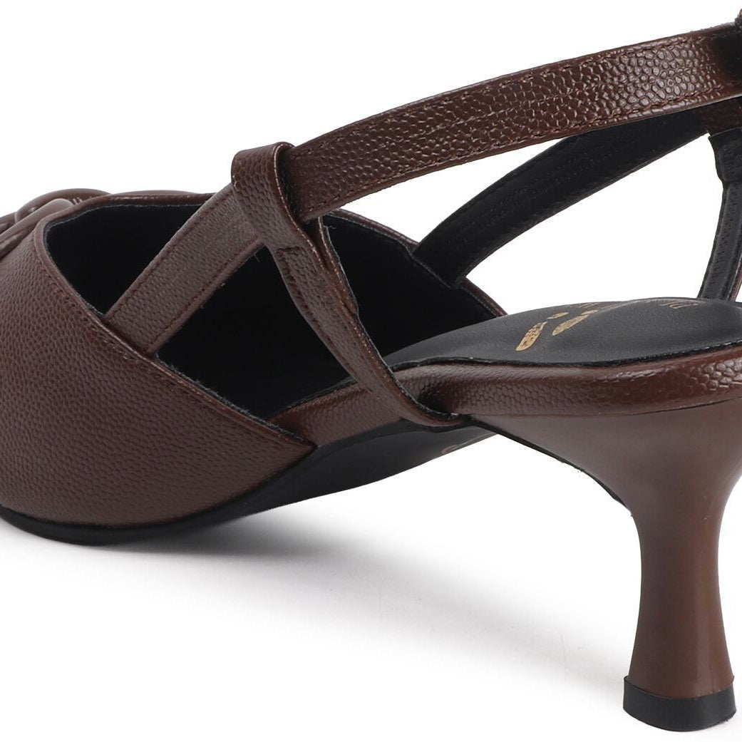 Planet Walk B66 Brown Heels - Lifestyle