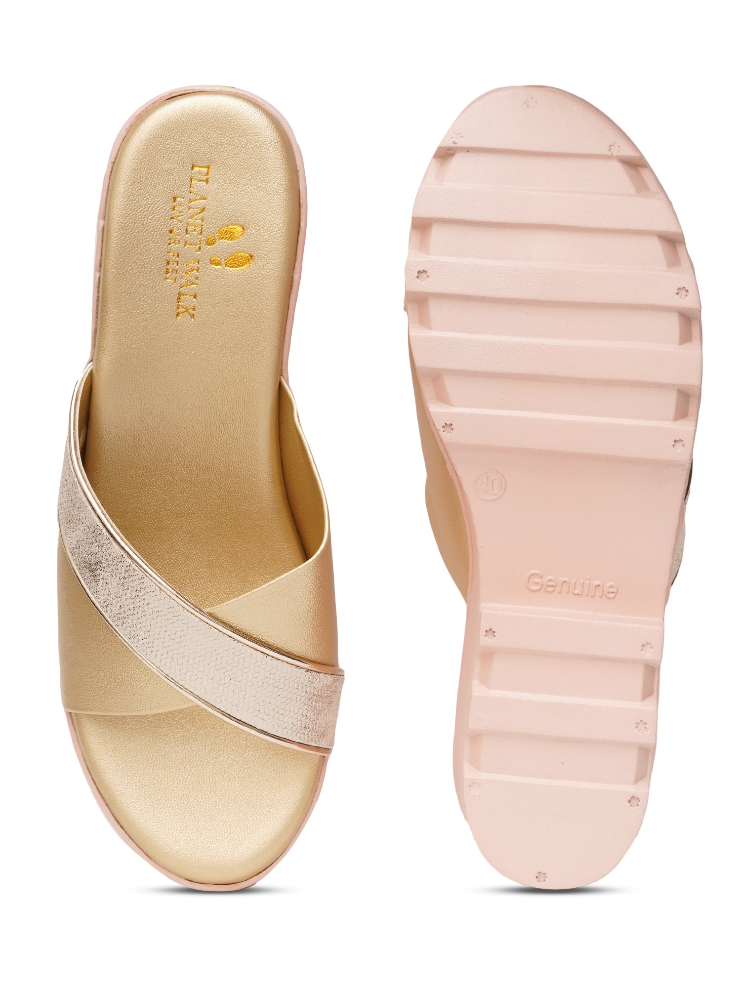 Planet Walk 53038906 Women's Heels - Gold view 6