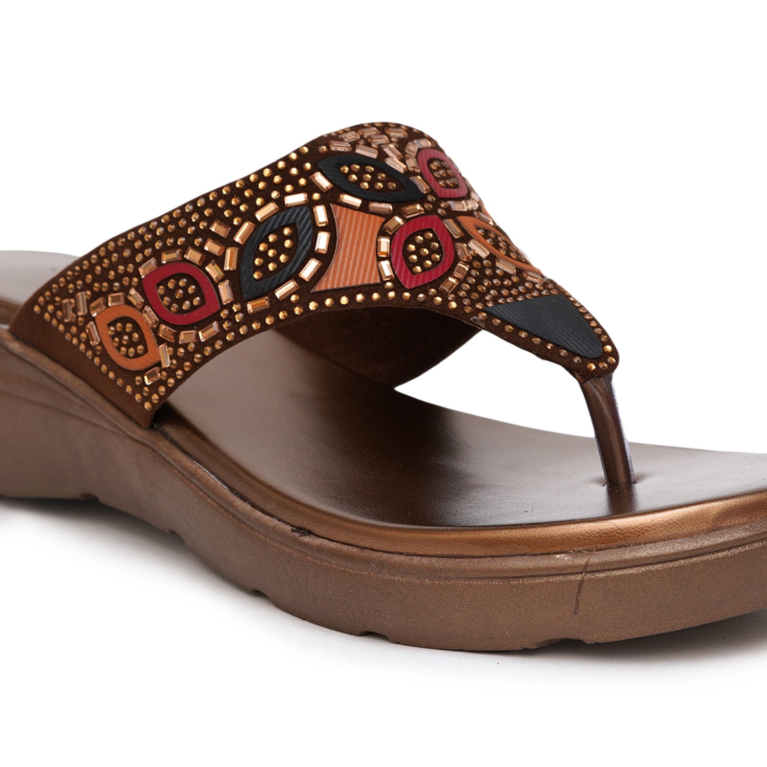 Planet Walk Multi-Strap Women's Flats - Brown view 2