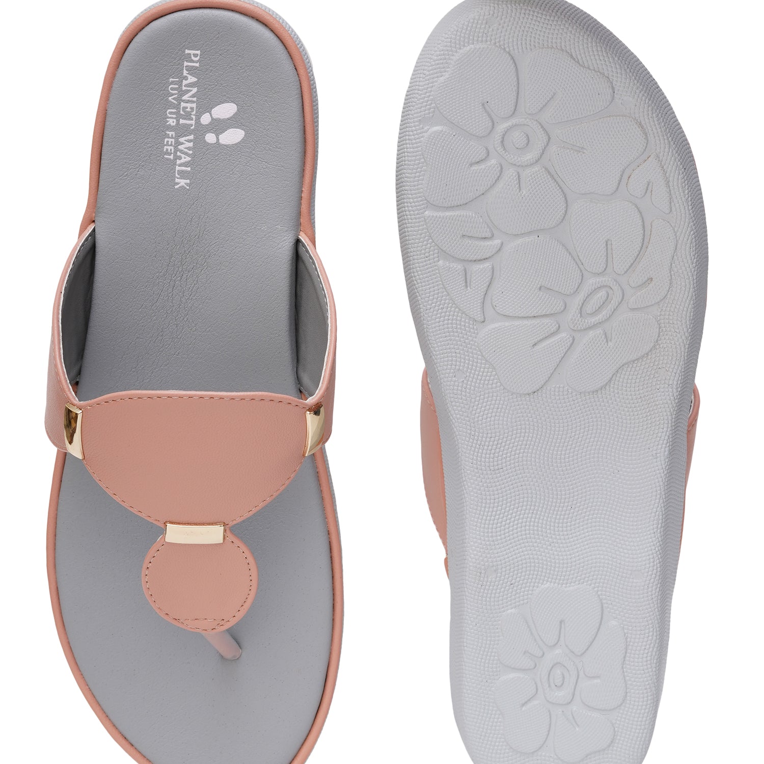 Planet Walk C4039430 Women's Flats - Peach view 6