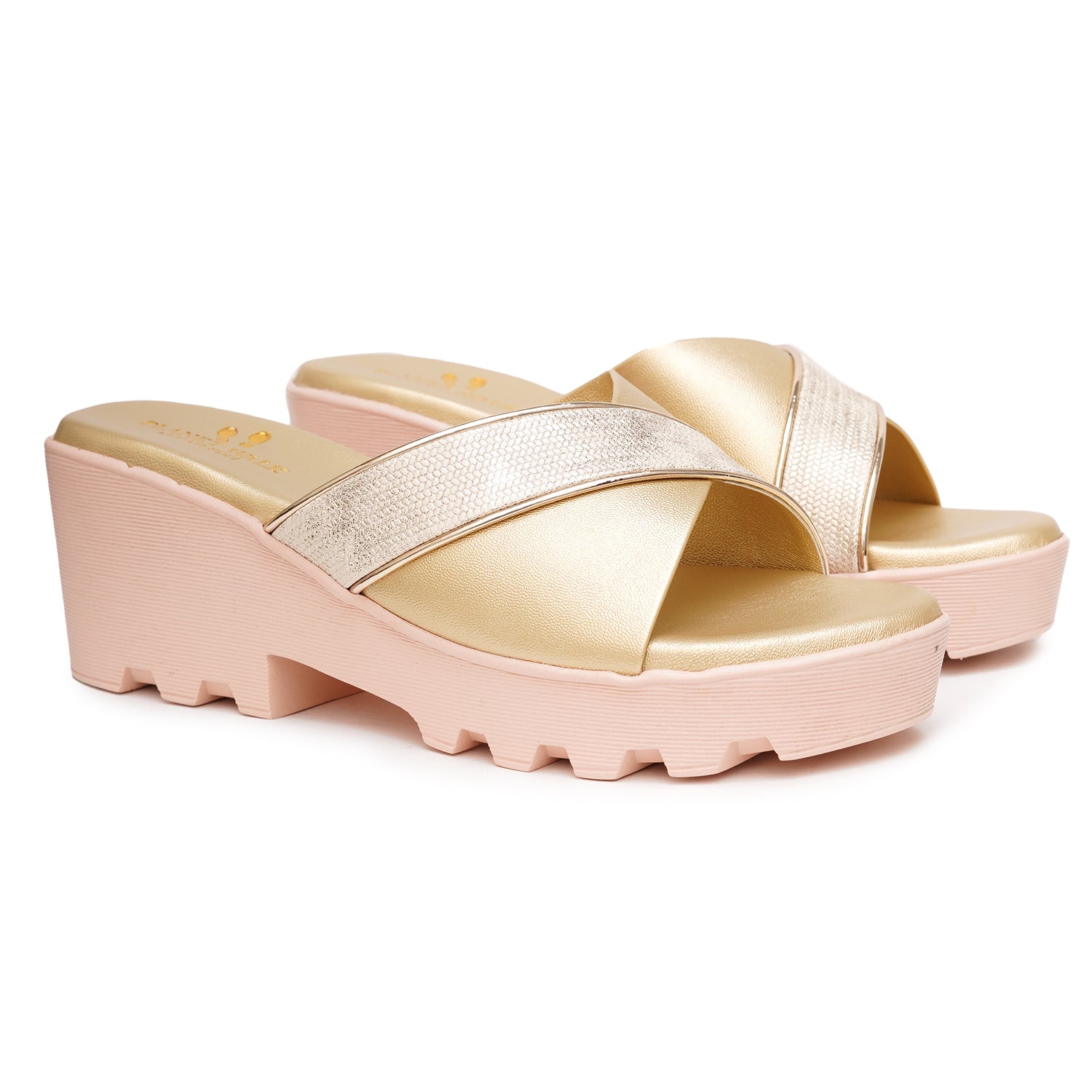 Planet Walk 53038906 Women's Heels - Gold view 5