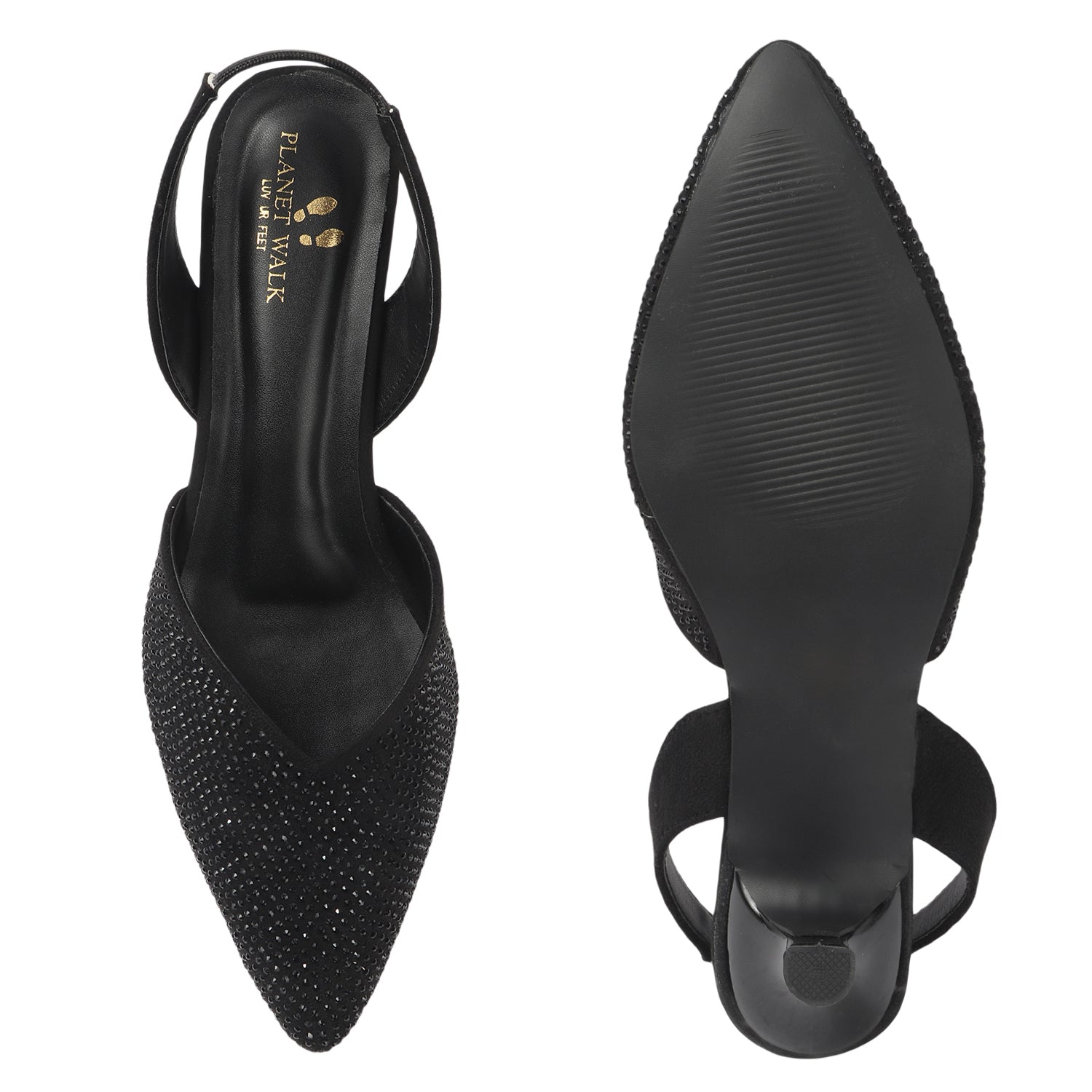 Planet Walk B019 Women's Heels - Black view 4