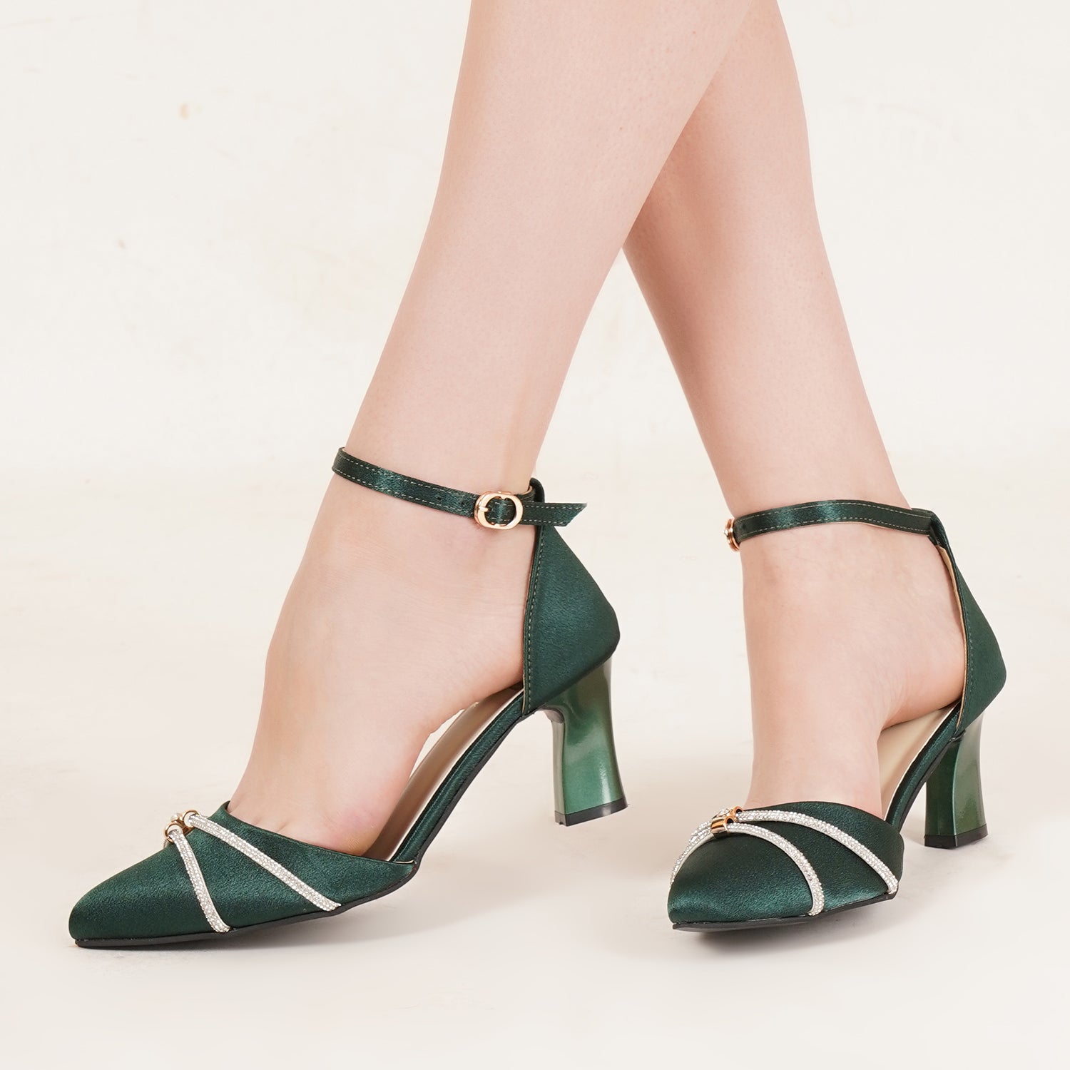 Planet Walk B012 Women's Heels - Green