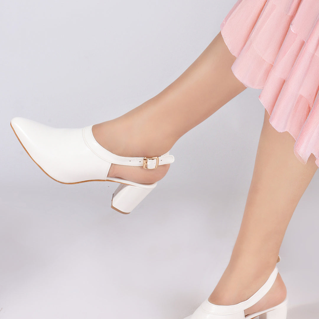 Planet Walk B116 Women's Heels - White view 2
