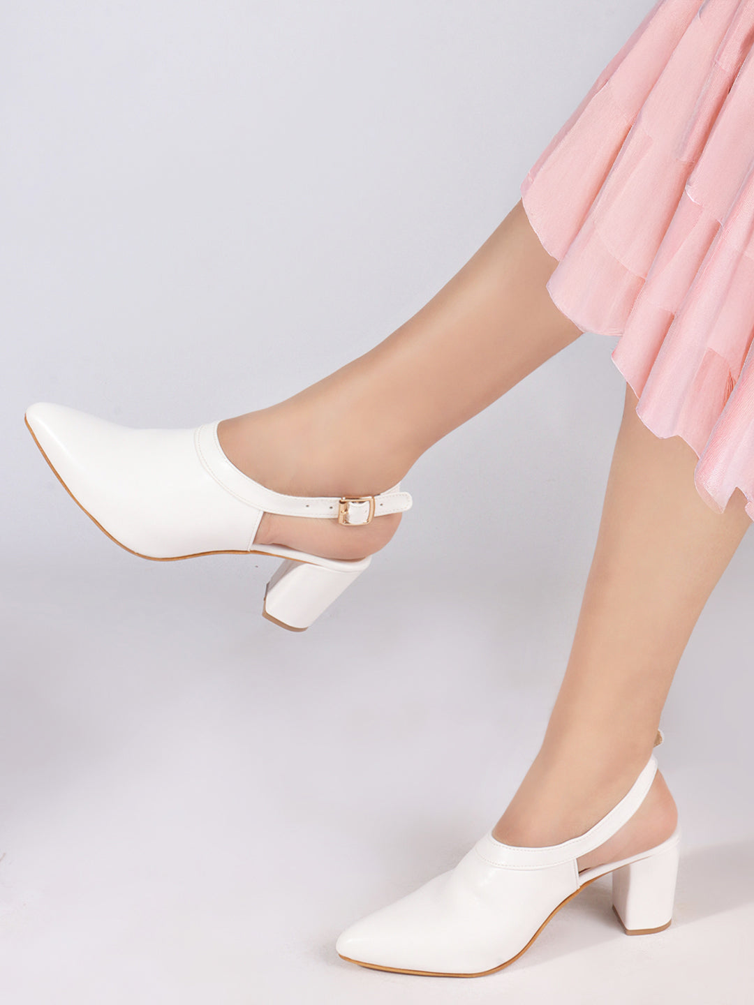 Planet Walk B116 Women's Heels - White view 2