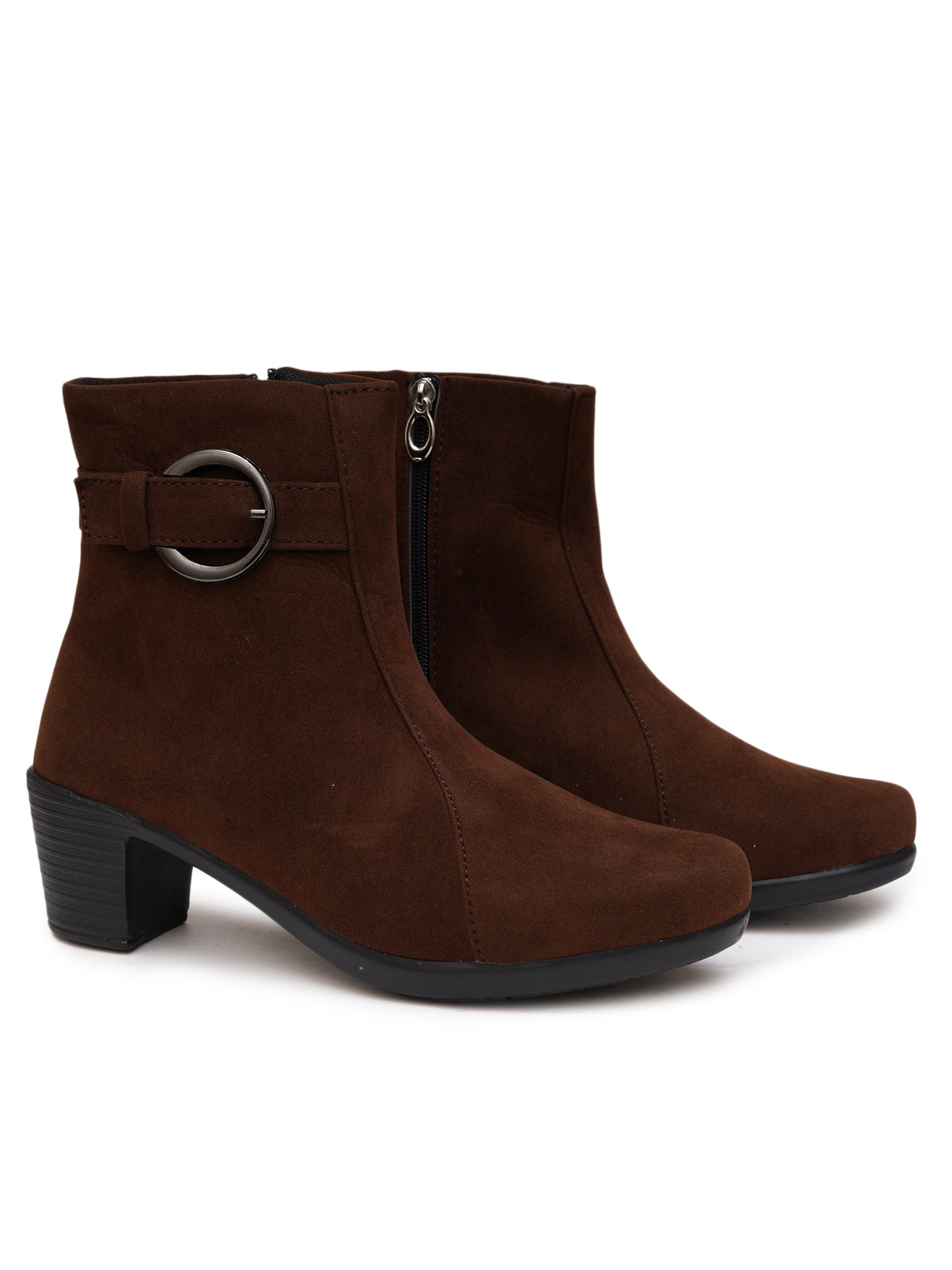 Planet Walk Suede Women's Ankle Boots - Brown view 5
