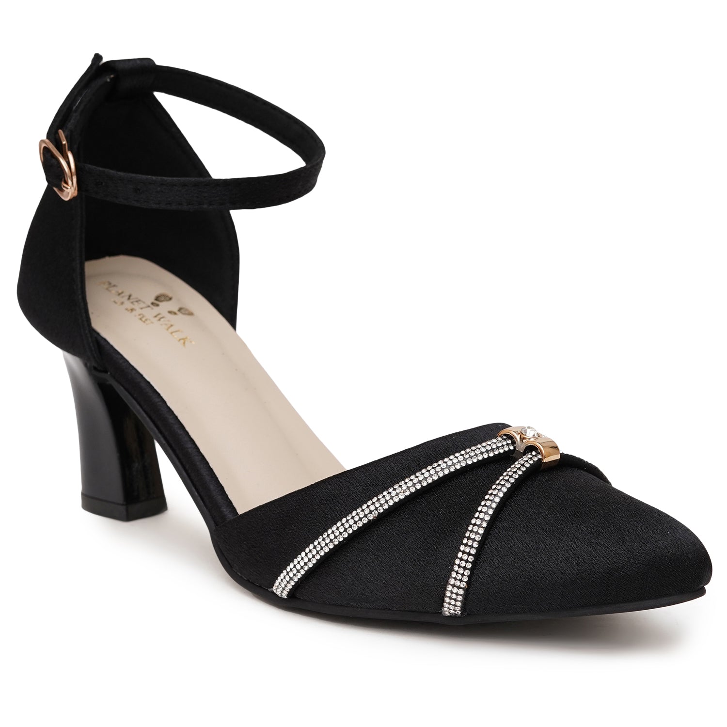 Planet Walk B012 Women's Heels - Black view 4