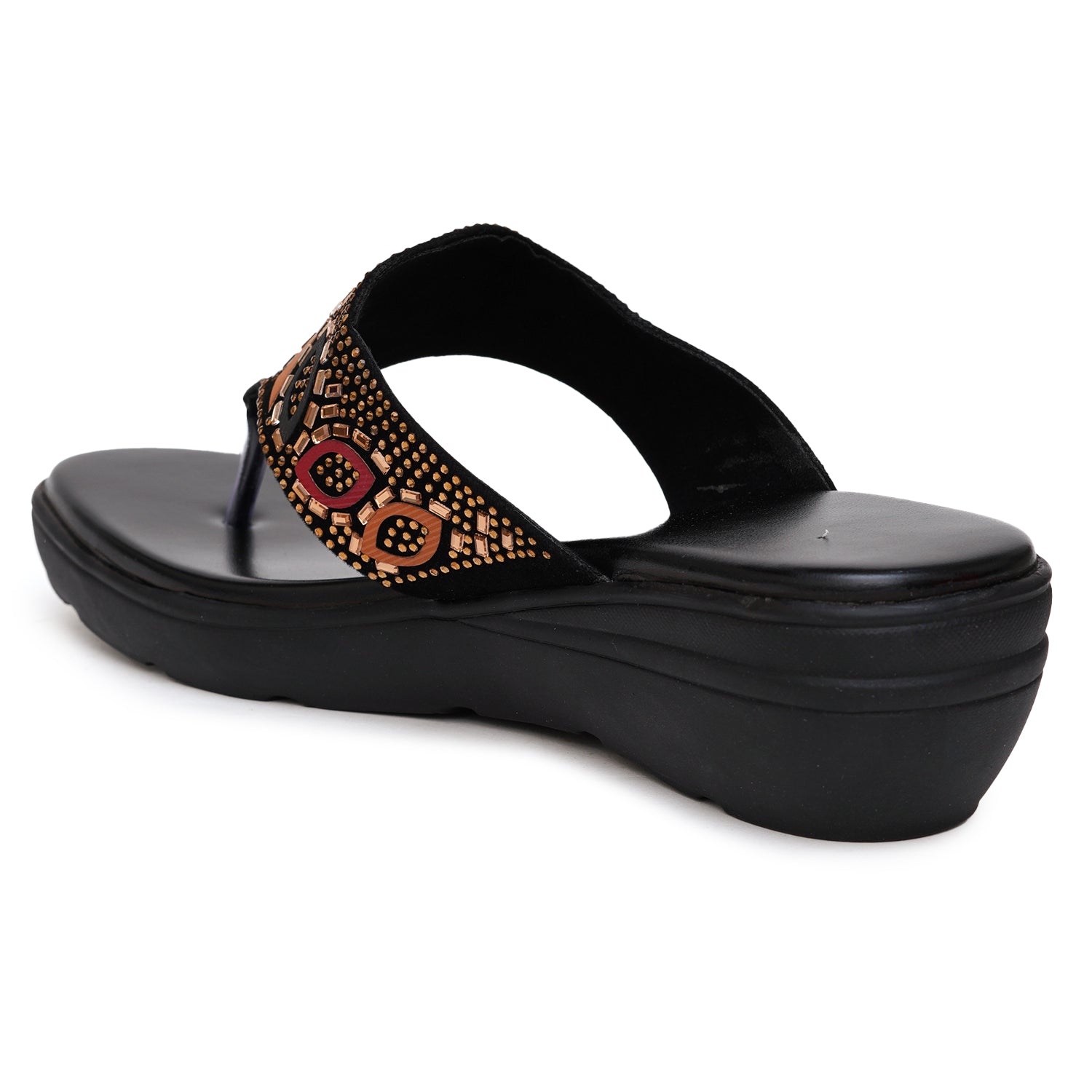 Planet Walk Multi-Strap Women's Flats - Black view 4