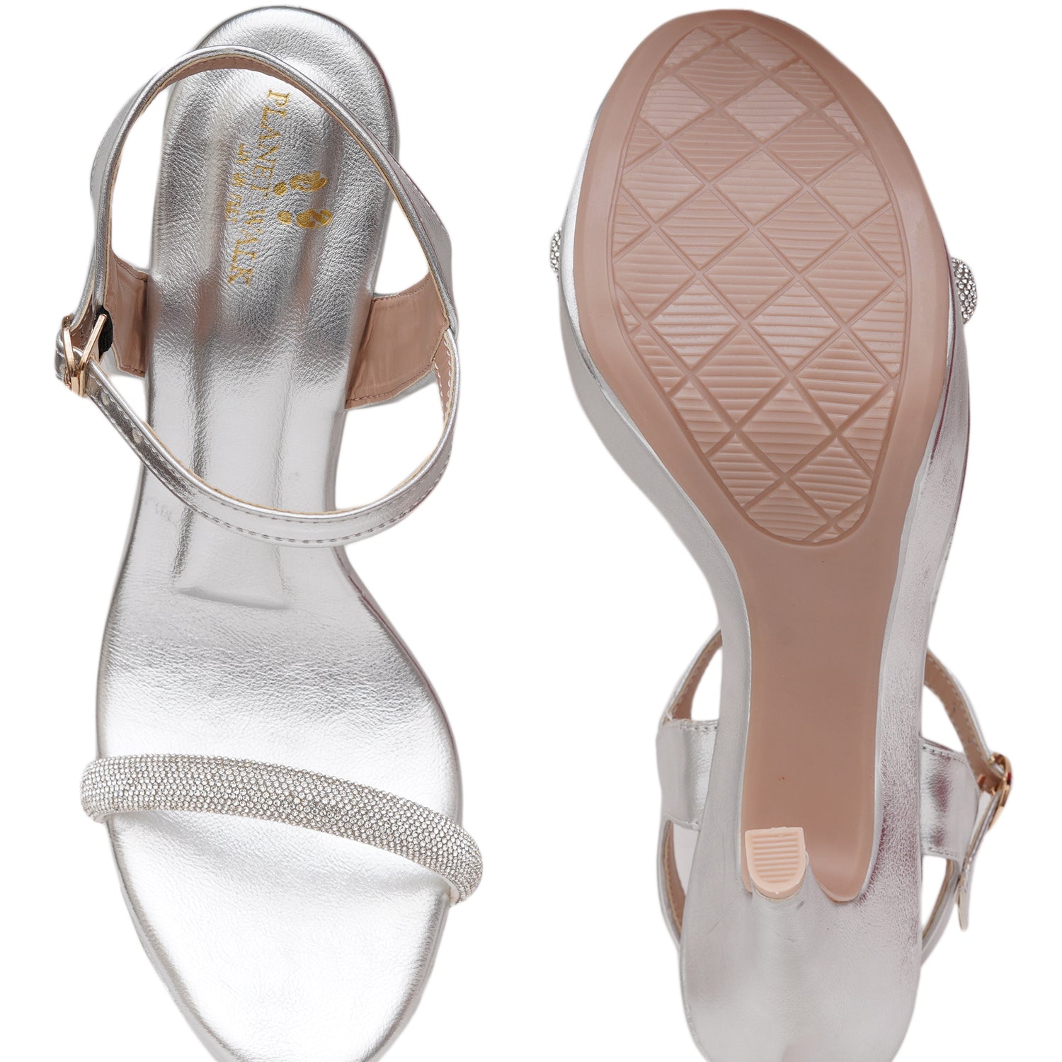 Planet Walk F155 Women's Heels - Silver view 6