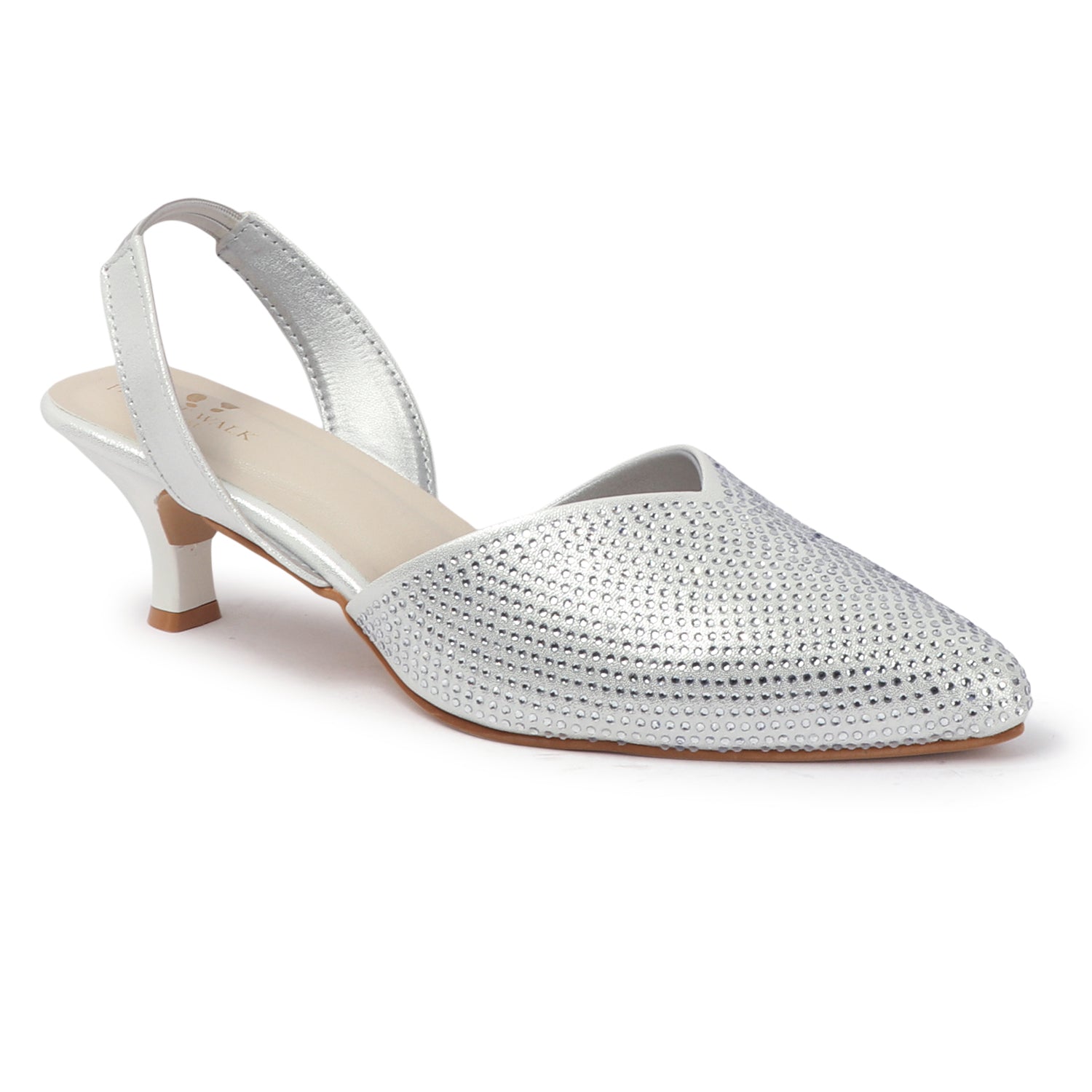 Planet Walk B019 Women's Heels - Silver