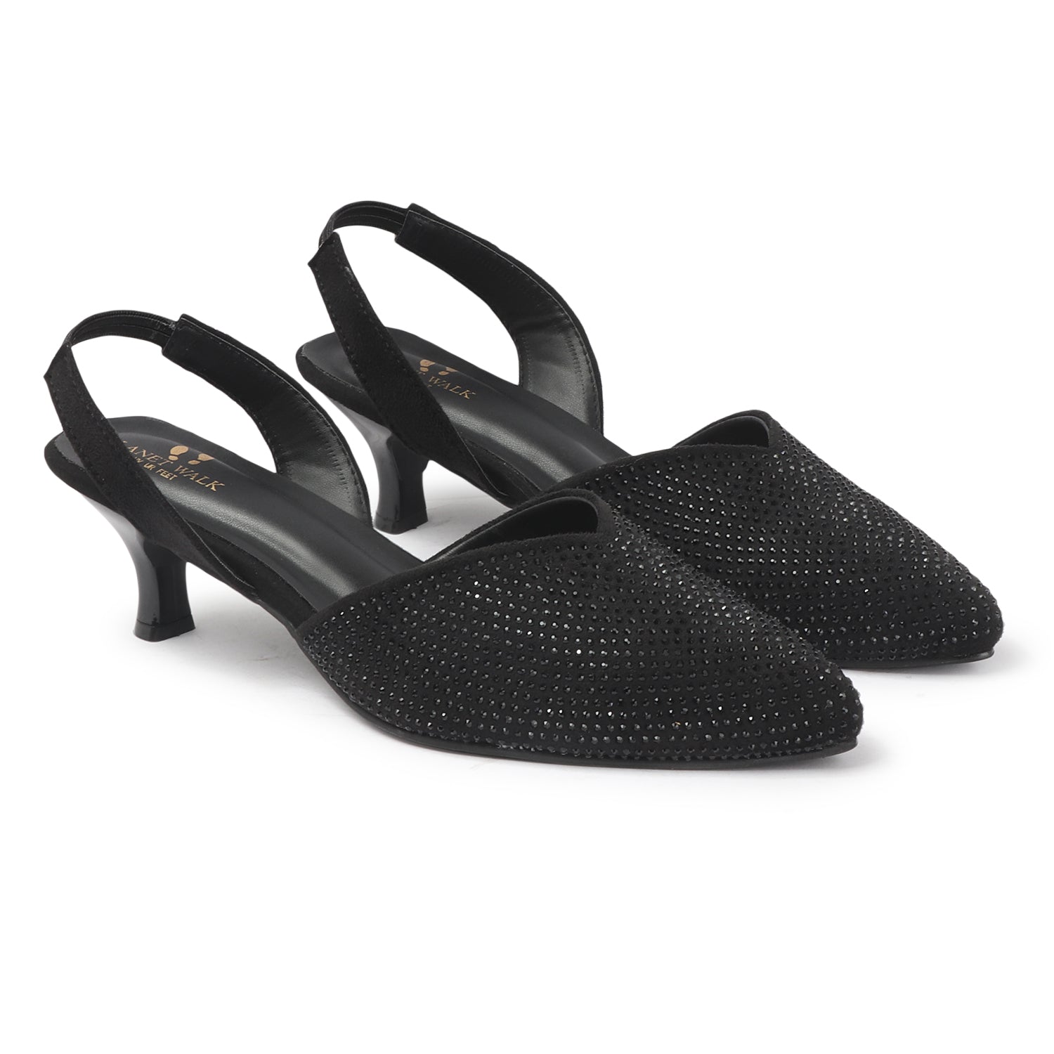 Planet Walk B019 Women's Heels - Black view 6