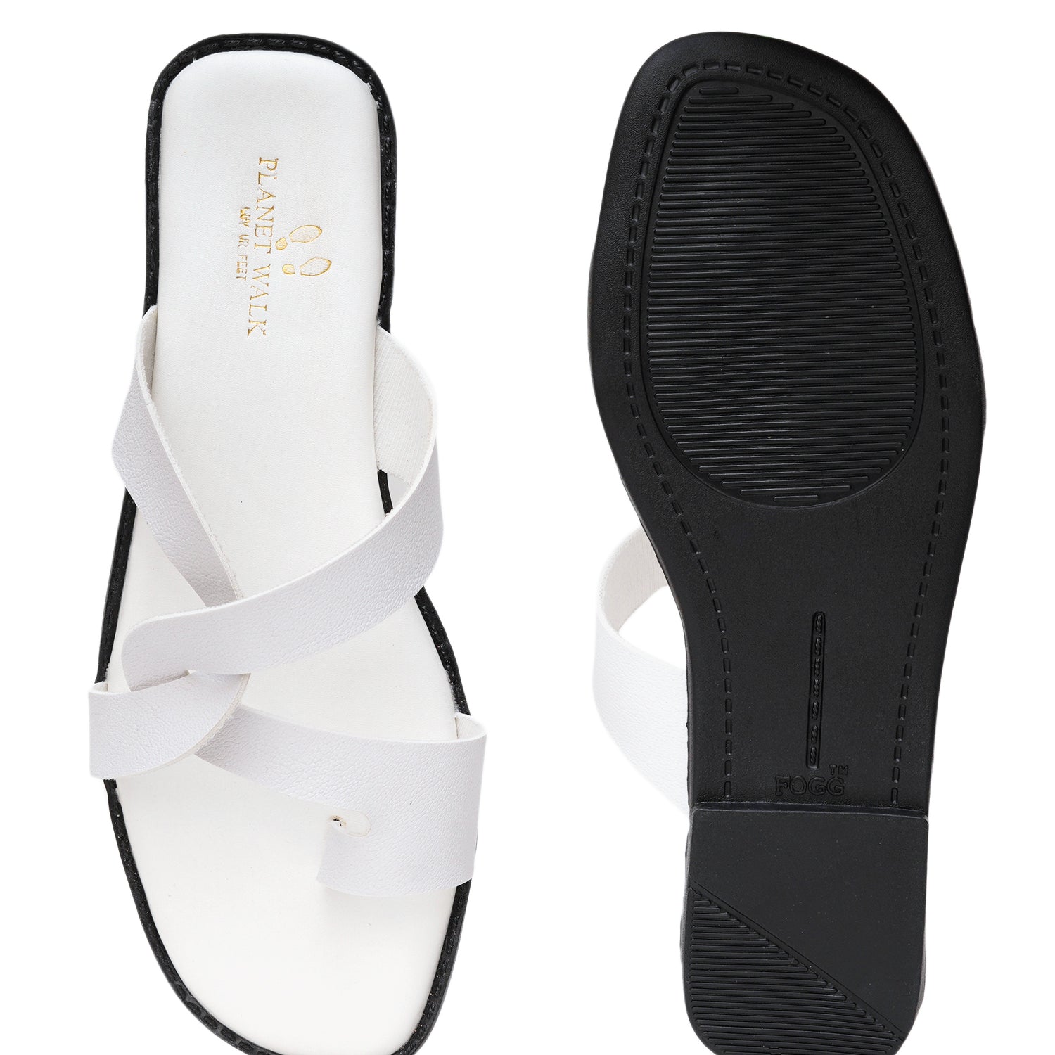 Planet Walk F168 Women's Flats - White view 6