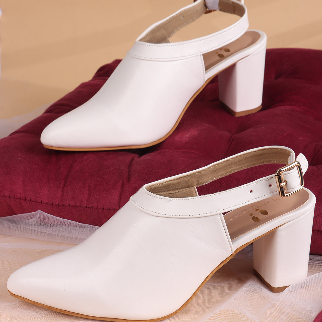 Planet Walk B116 Women's Heels - White