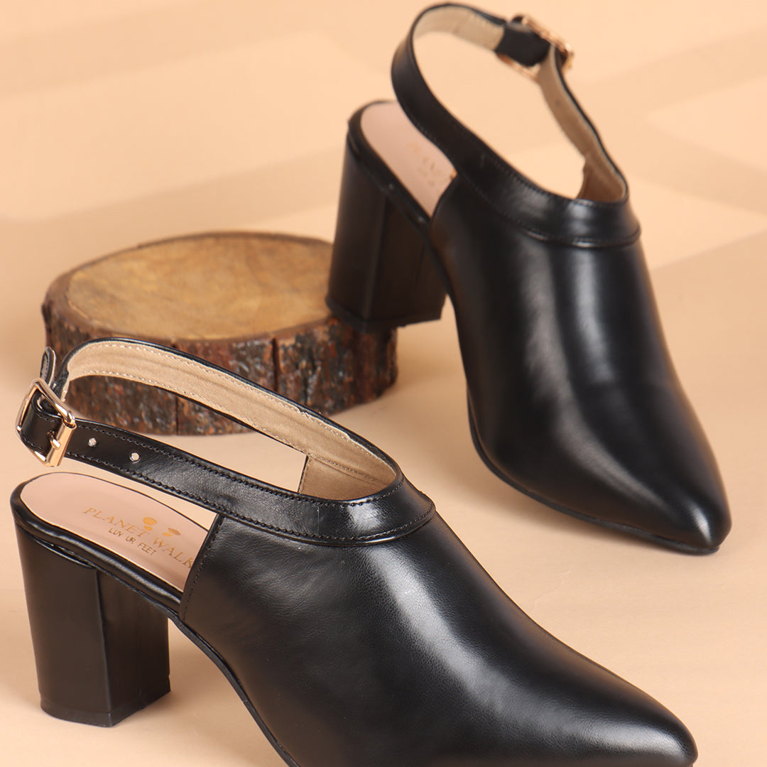 Planet Walk B116 Women's Heels - Black