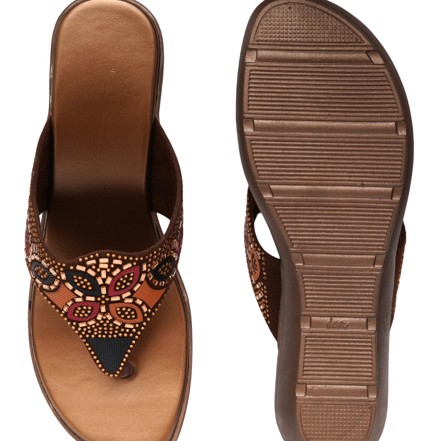 Planet Walk Multi-Strap Women's Flats - Brown view 6