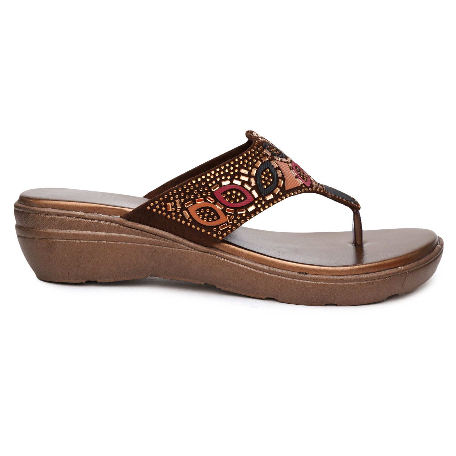 Planet Walk Multi-Strap Women's Flats - Brown view 3